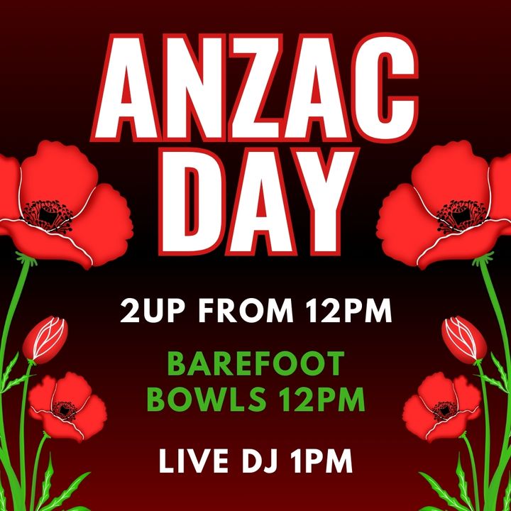 Featured image for “Join us this Thursday for Anzac Day at BHBC!  We’ve got a great day lined up with heaps to look forward to.”