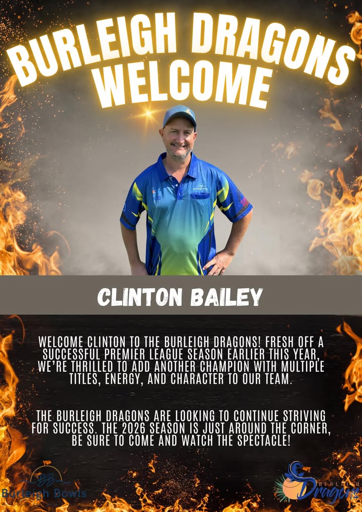Featured image for “Player Announcement: Clinton Bailey Joins Burleigh Dragons”