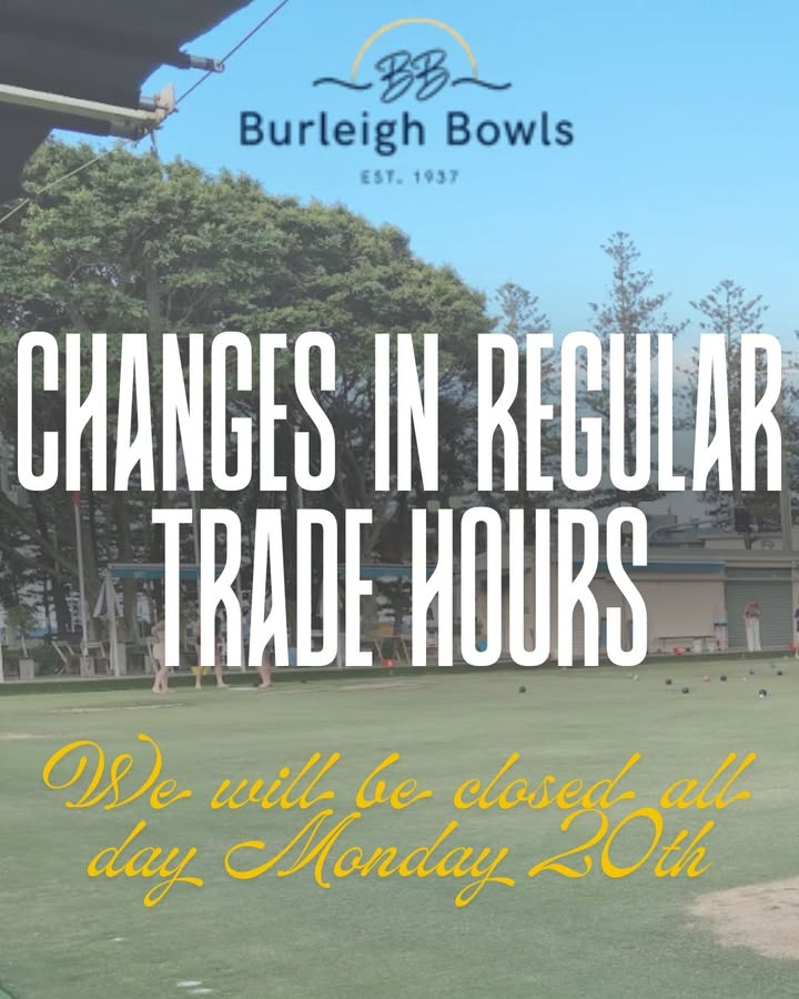 Featured image for “Temporary Closure Notice: Burleigh Heads & Bowls Club”