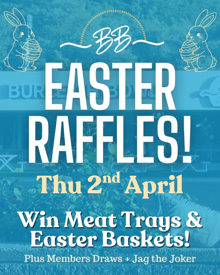 Featured image for “Easter Raffles at Burleigh Bowls This Thursday 2nd April”